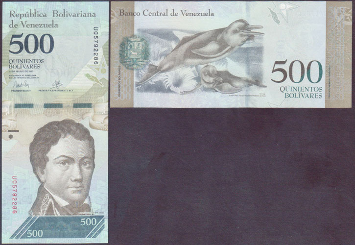 2017 Venezuela 500 Bolivares (Unc) L000033